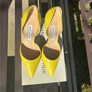Manolo Blahnik Vibrant Yellow Heels